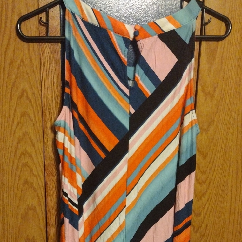 Roz & Ali Striped Spagetti Strap Dress - Multicolor​ - Picture 6 of 7